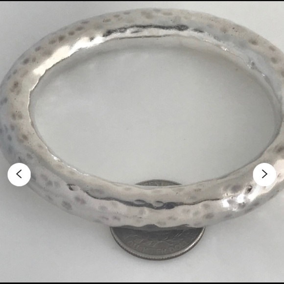 Gorgeous vintage retired silpada hammered bracelet heavy piece - Picture 8 of 8